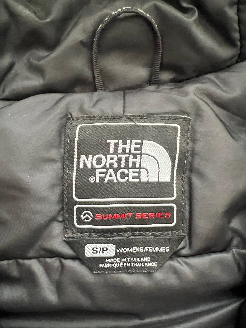 The North Face Women's Black Insulated Hooded Puffer Jacket_Summit Series - Picture 4 of 4
